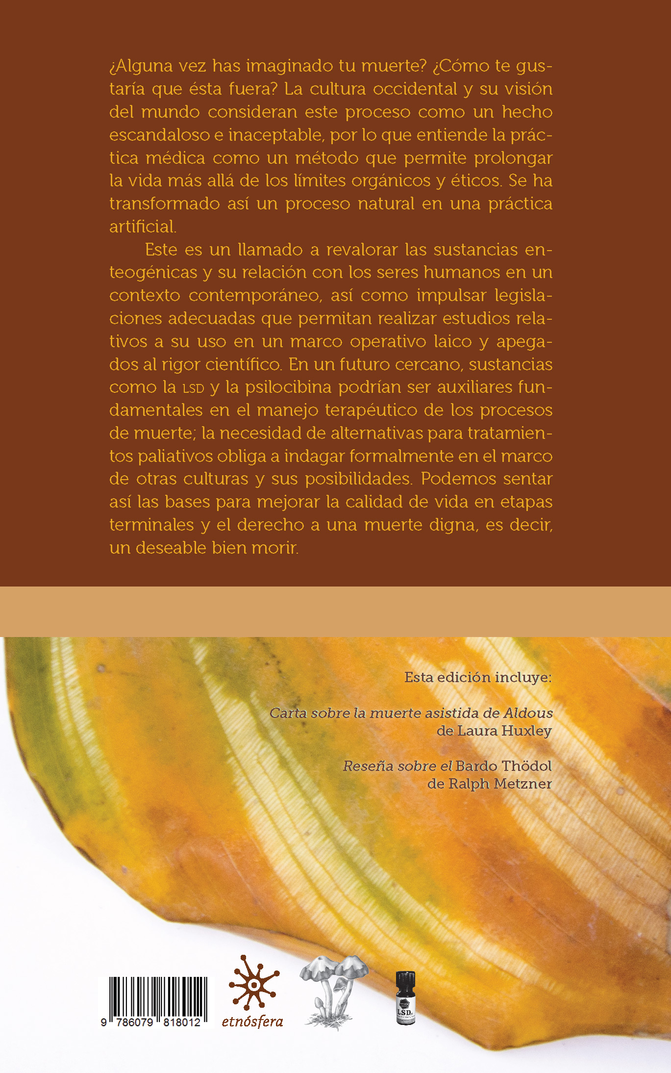 Contraportada de La buena muerte
