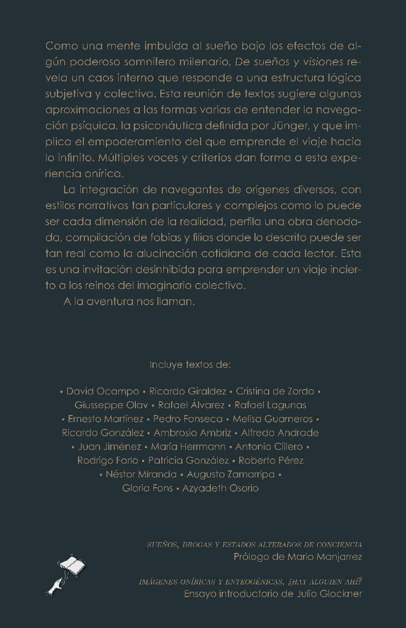 Contraportada de De sueños y visiones