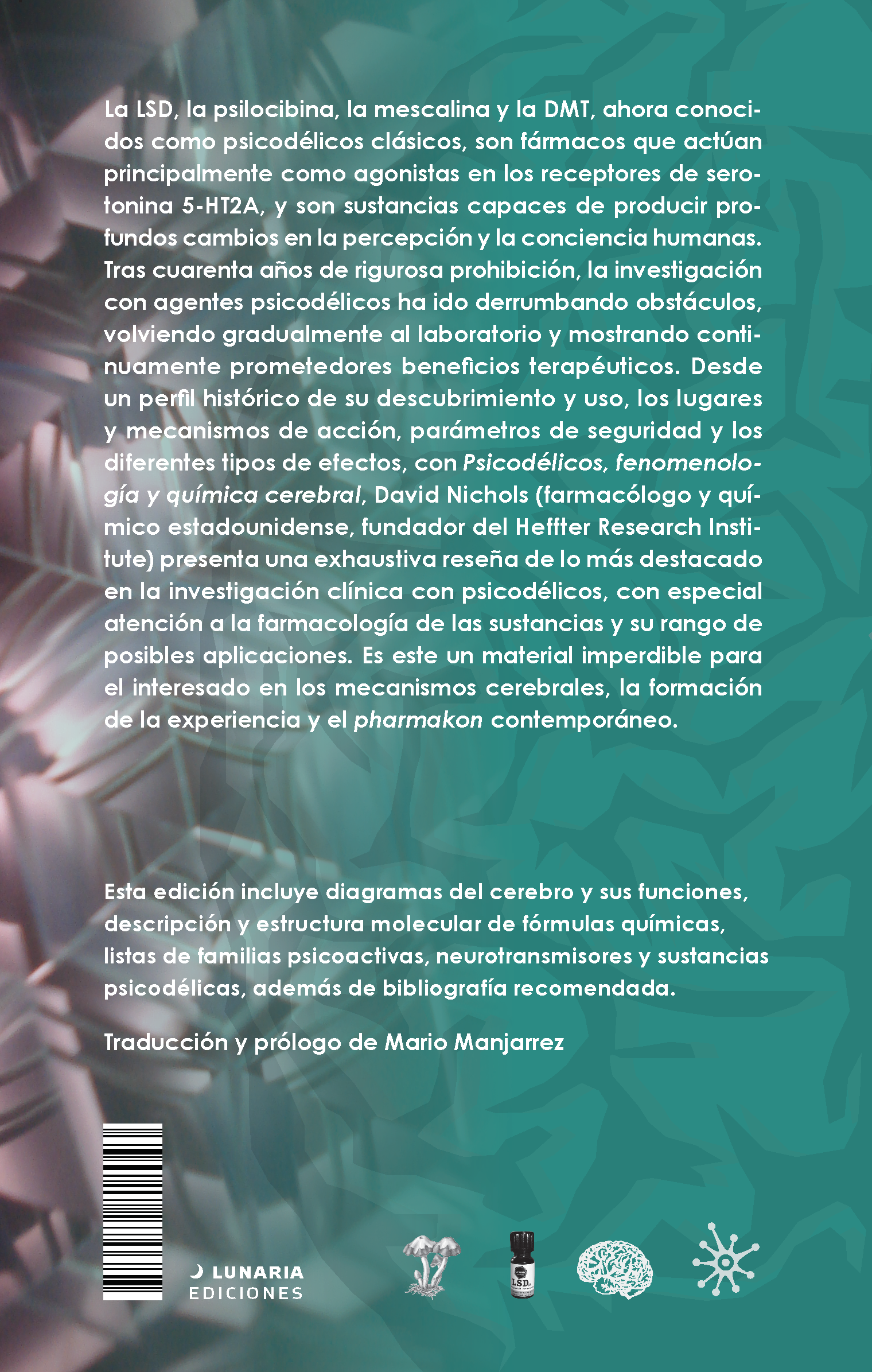 Contraportada de Psicodélicos